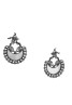 Lootkabazaar Antique Oxidized Silver Afghani Chandbali Earring For Women (JEOACB91801)